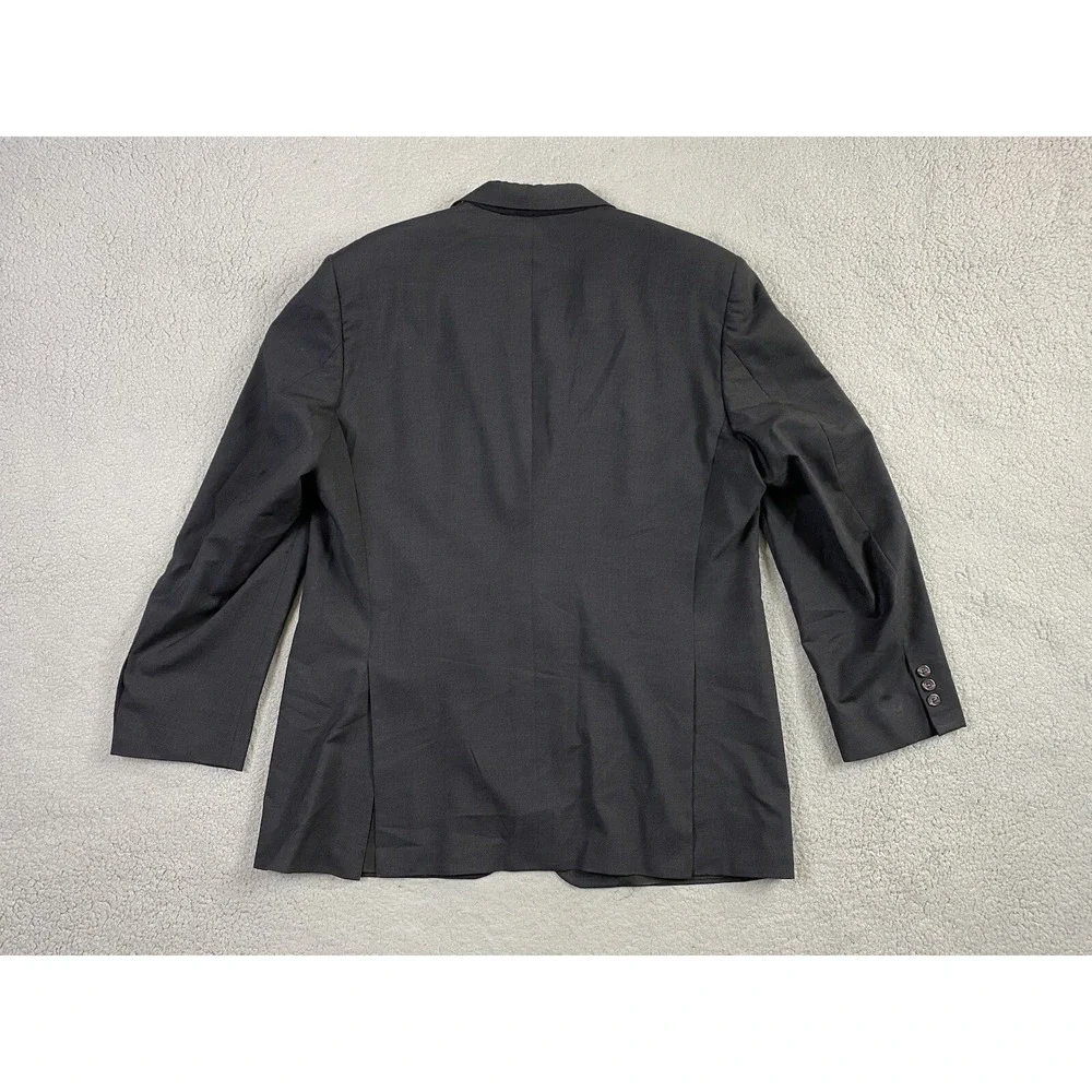 Vintage Brooks Brothers Suit Jacket 46 L Gray Wool Designer Premium USA